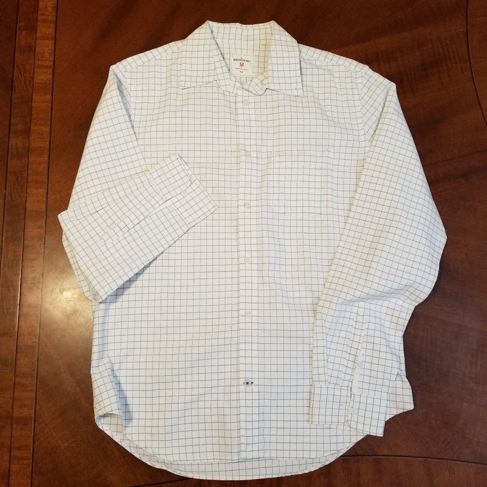 GAP The Modern Oxford windowpane shirt sz M